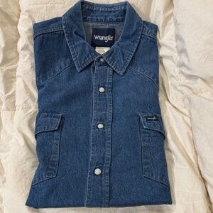 Wrangler Indigo Denim Shirt Jacket